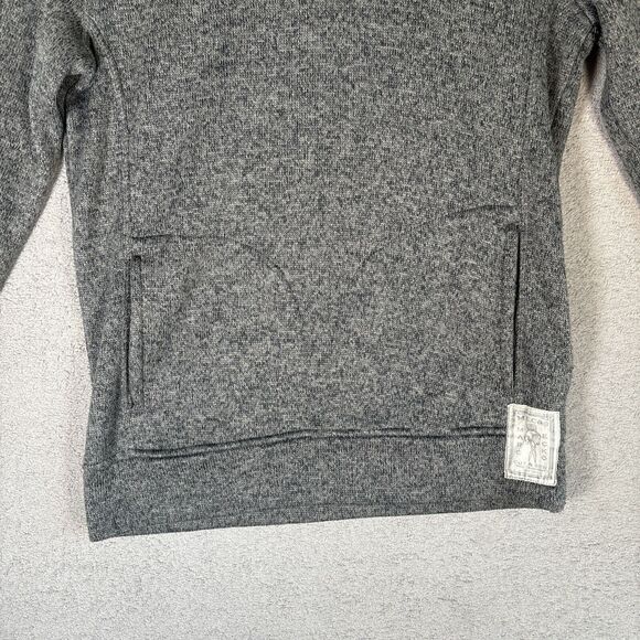 Marc Ecko Quarter Zip Sweater Men’s Size Medium Heather Gray Pullover - Picture 4 of 12